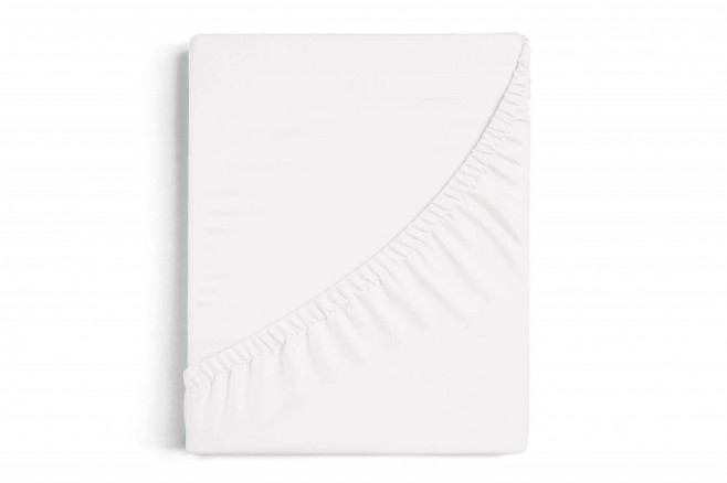 Sábana Bajera Algodón Burrito Blanco Color Blanco