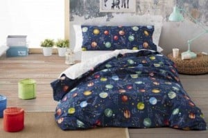 Funda nórdica  infantil, 160 Azul, Los planetas