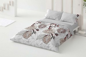 Funda nórdica estampada beige 110