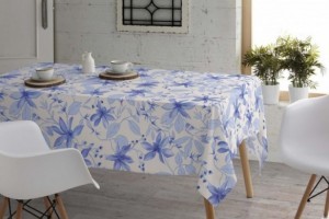 Mantel antimanchas Teflón®, 108 Azul