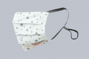Mascarillas  antivirus, acabado Viroblock®, 13 ESTRELLITAS con estampado y gomas gris