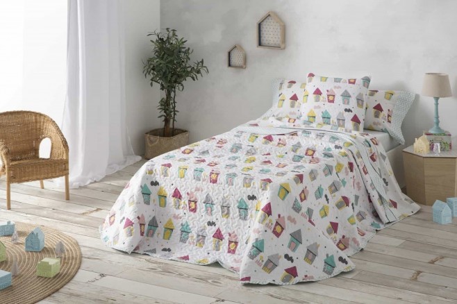 Colcha Cama 150 Burrito Blanco Colchas Bouti Burrito Blanco