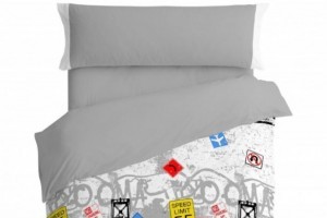 Funda nórdica juvenil, 123 Gris