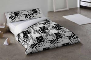 Funda nórdica estampada negro 108