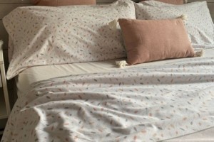 Juego de sábanas tejido Velvelina®, 001 Beige