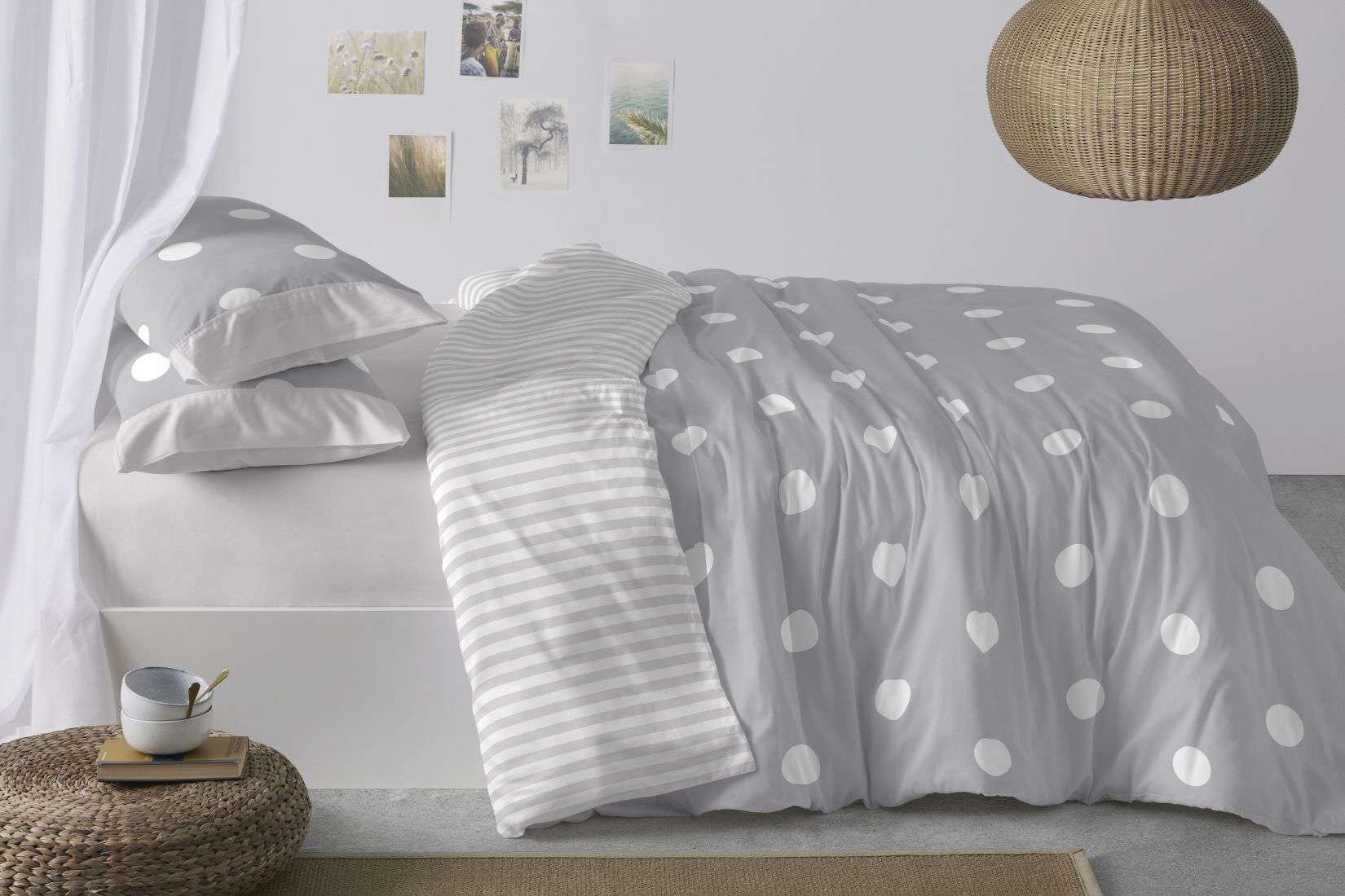 Fundas nórdicas juveniles, 627 Gris, de Burrito Blanco