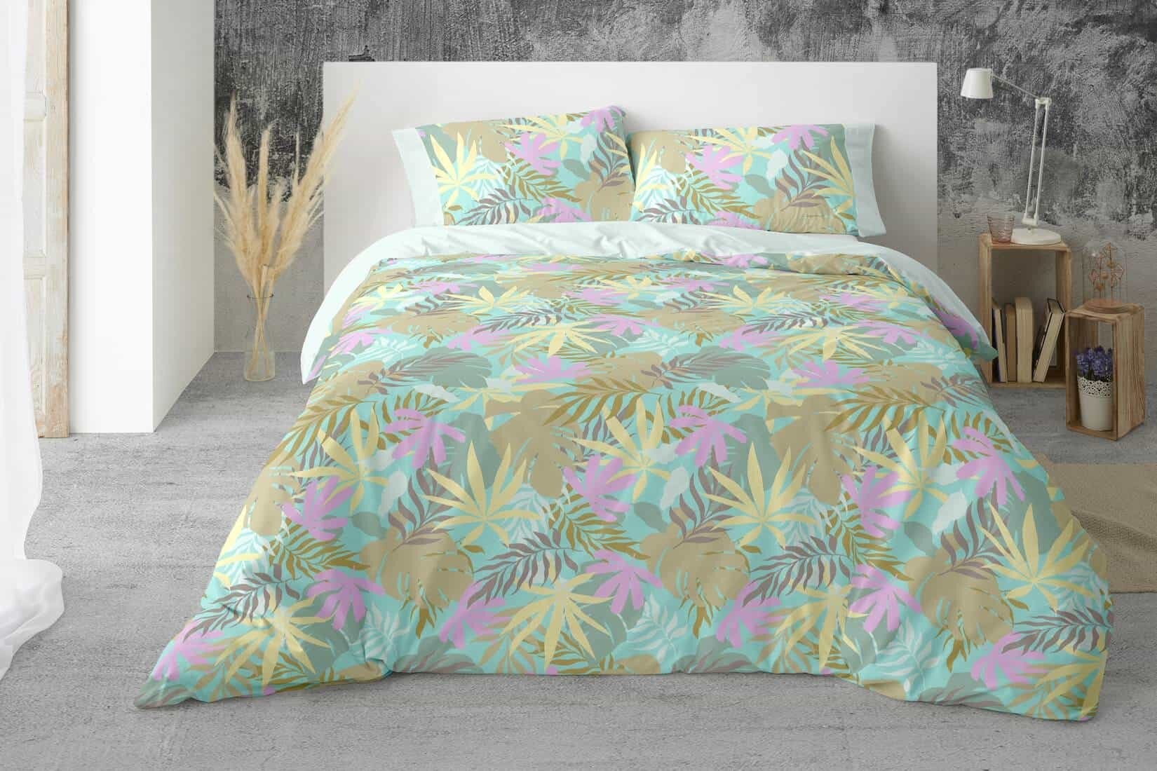 Nordico Cama 90 Funda Nórdica Infantil Vichy Agua Marina Con