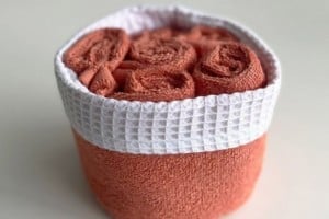 Set toallas tocador, 196 naranja