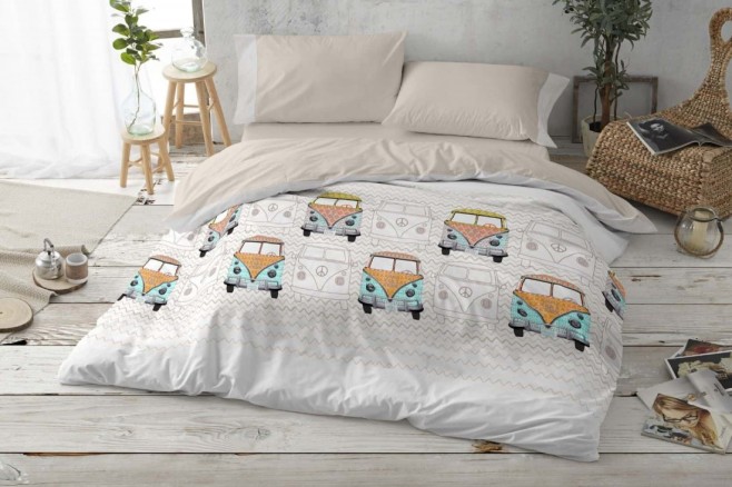 Funda nórdica juvenil 107 Piedra, de Burrito Blanco