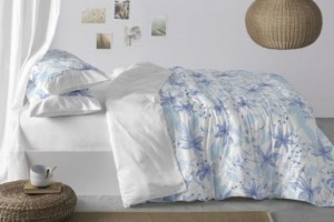Fundas nórdicas estampadas de 200 hilos, diseño 014 Azul (Sin bajera)
