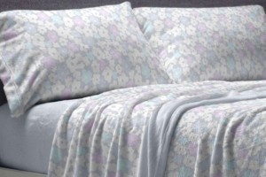 Sábanas Coralina, tacto peluche, diseño 995 color Azul