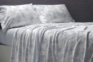 Sábanas Coralina, tacto peluche, diseño 998 color Azul