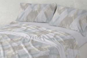 Sábanas Nacarina®, tacto aterciopelado, diseño 058 color Gris