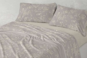 Sábanas Nacarina®, tacto aterciopelado, diseño 059 color Lino