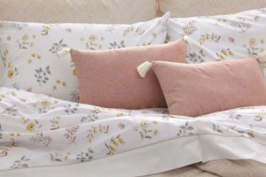 Sábanas estampadas algodón 100%, diseño 634 Beige