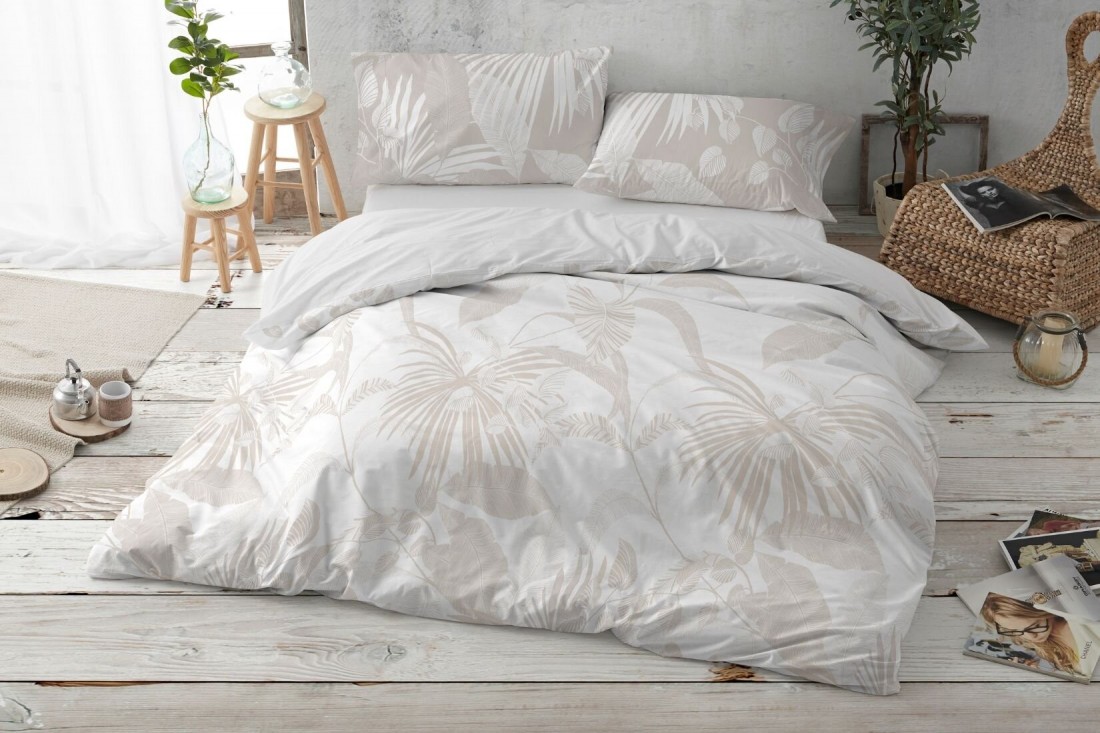 Fundas nórdicas estampadas de 200 hilos, diseño 010 Beige (Sin bajera) Fundas nórdicas estampadas de 200 hilos, diseño 010 Beige (Sin bajera)