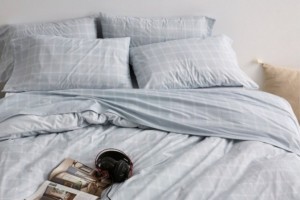 Juego de sábanas nuevo tejido Velvelina®, diseño 008 color Acero