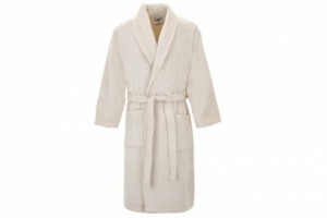 Albornoz liso color beige 080