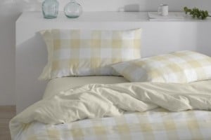 Juego funda nordica color mostaza diseño geométrico 543