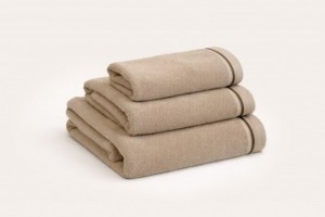 Juego de toallas de rizo algodón , diseño 213 color Beige