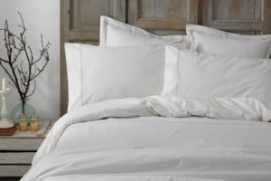 Juego funda nordica algodón 200 hilos color blanco 406