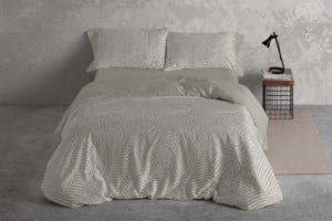 Juego funda nordica color salvia diseño animal print 051