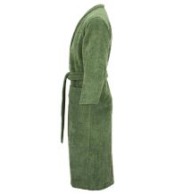 Albornoz liso color Verde Oscuro 50