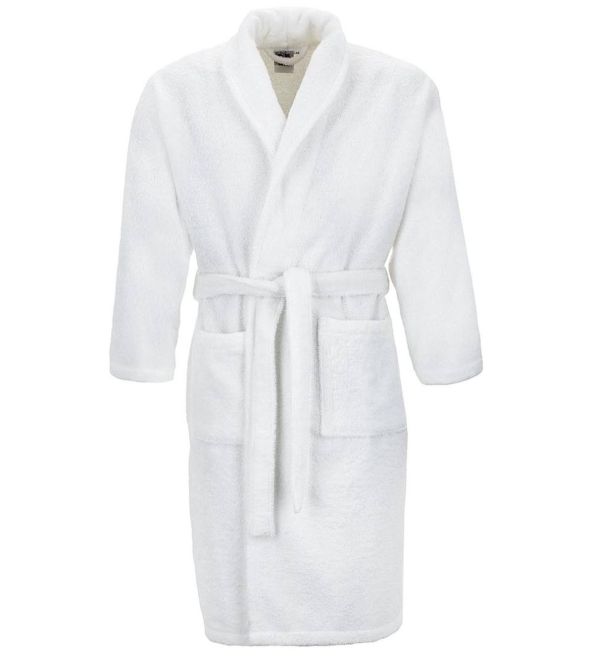 Albornoz liso color Blanco 50