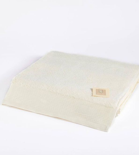 Toalla lisa suelta beige 50