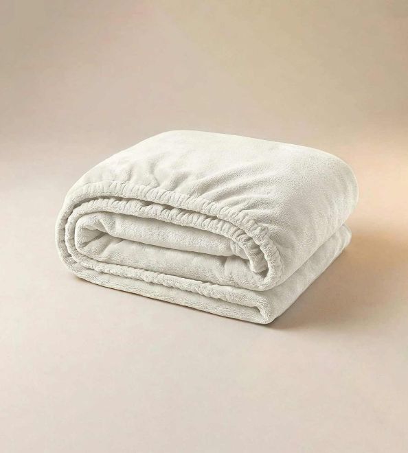 Sábana bajera, tejido Coralina, color Beige 001