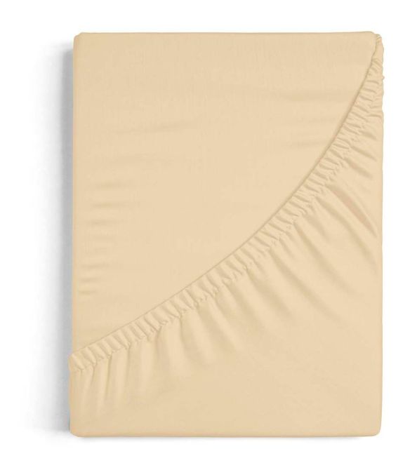Sábana bajera beige 100% Algodón Tejido de Punto  ADJ001