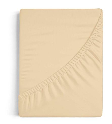 Sábana bajera beige 100% Algodón Tejido de Punto  ADJ001