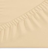 Sábana bajera beige 100% Algodón Tejido de Punto  ADJ001