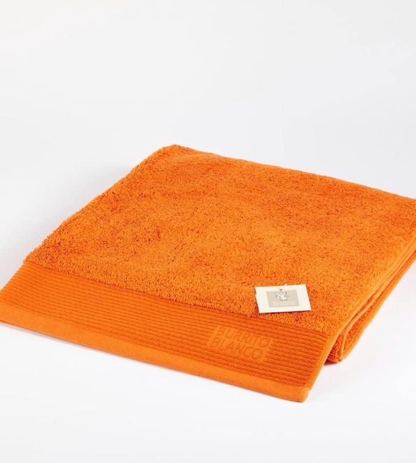 Toalla lisa suelta naranja oscuro 50