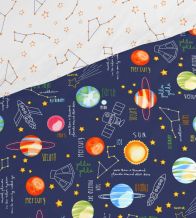 Funda nórdica  infantil, 160 Azul, Los planetas
