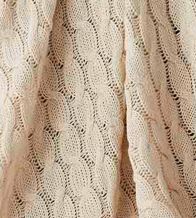 Manta de tejido de punto, algodón, 66 beige