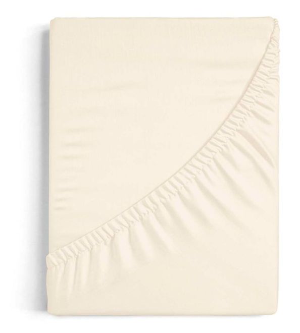 Sábana bajera beige 100% Algodón Tejido de Punto  ADJ001