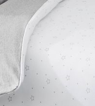 Funda nórdica cuna, algodón 100%, 401 Gris