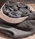 Set toallas tocador, 196 Gris antracita
