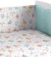 Conjunto de edredón y protector cuna, maxicuna  014, Turquesa
