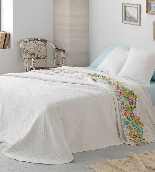 Colchas de verano 148 Blanco
