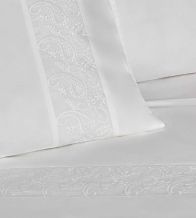 Sábanas bordadas algodón percal 200 hilos, 402 Blanco