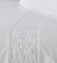 Sábanas bordadas algodón percal 200 hilos, 402 Blanco