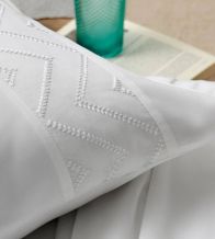 Fundas nórdicas bordadas algodón percal 200 hilos,400 Blanco