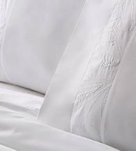 Fundas nórdicas bordadas algodón percal 200 hilos,401 Blanco