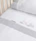 Sábanas bordadas cuna, maxicuna, minicuna -Algodón- 220 Rosa