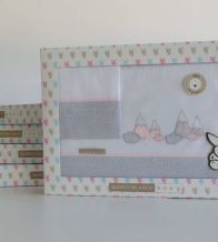 Sábanas bordadas cuna, maxicuna, minicuna -Algodón- 220 Rosa
