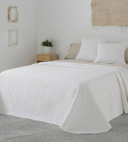 Colcha de verano diseño 152, color Blanco