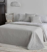 Colcha de verano diseño 152, color Gris/Blanco