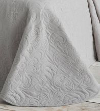 Colcha de verano diseño 152, color Gris/Blanco